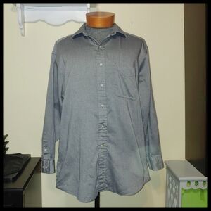 Tommy Hilfiger Gray Chambray Dress Shirt